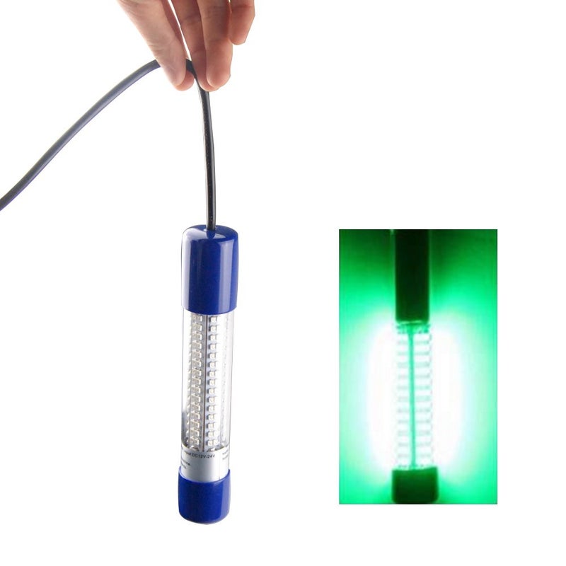 Shaddock Fishing ضوء صيد تحت الماء LED ضوء الحبار والروبيان 12V-24V 8W 1000 لومن ضوء سمك غاطس لمرسى ضوء كراپي فائق السطوع ضوء طعم ضوء زينة للقارب مع سلك بطول 6.6 ياردة لصيد السمك ليلاً - Image 2